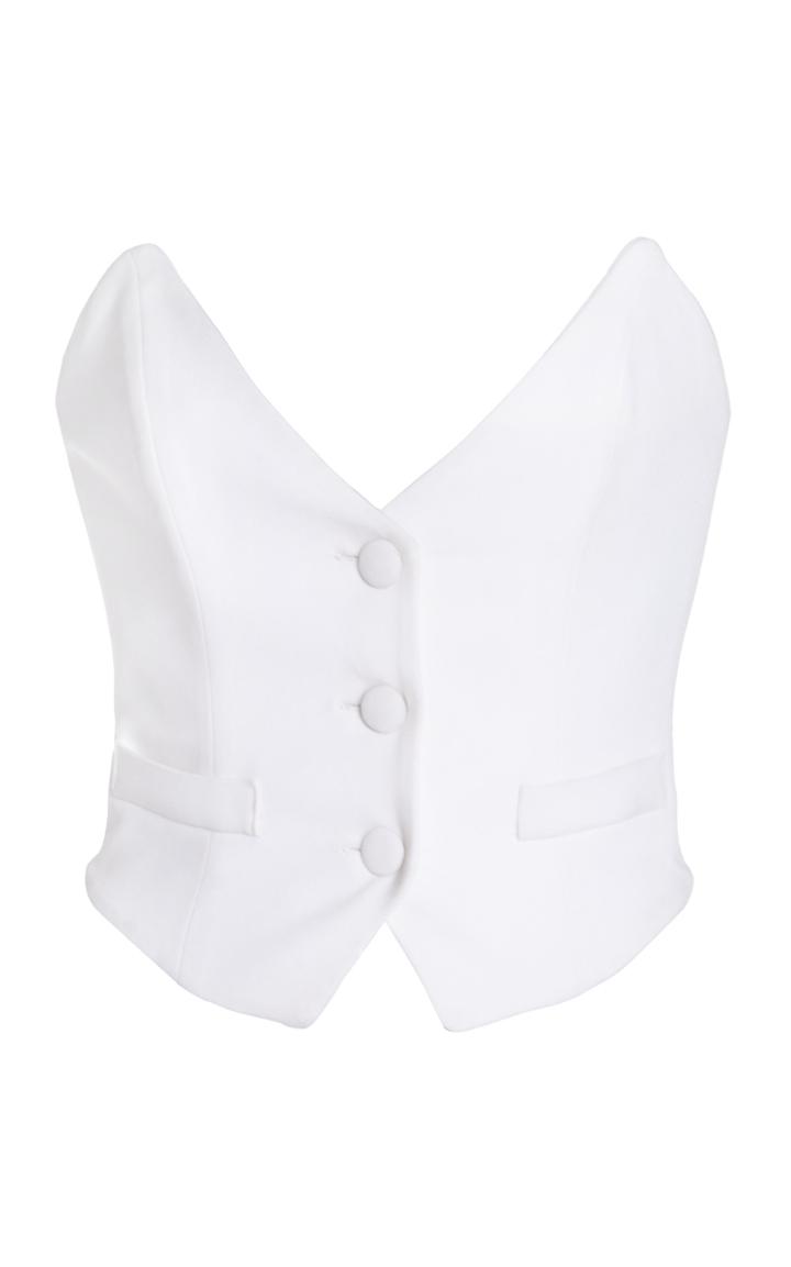 Moda Operandi Monot Button-down Strapless Vest