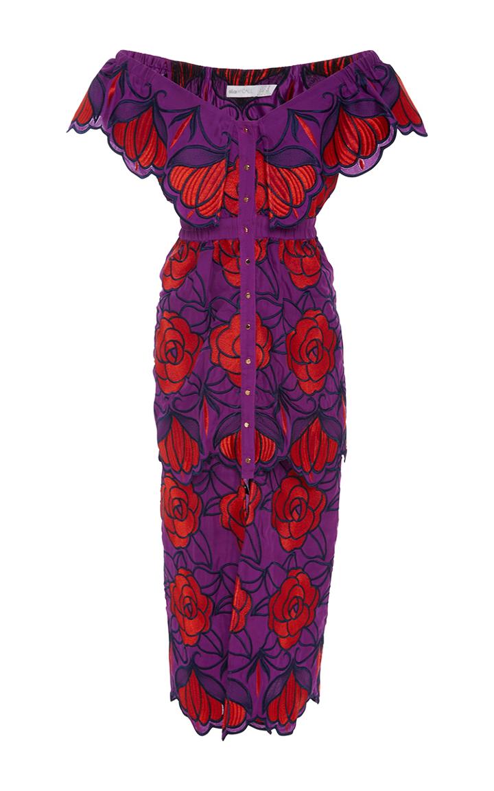 Alice Mccall Tutti Frutti Violet Floral Dress