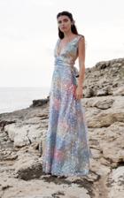 Moda Operandi Luisa Beccaria Lucilla's Degrad Sequined Gown