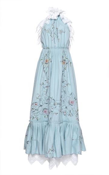 Nevenka Loyalty Halter Embroidered Cotton Dress
