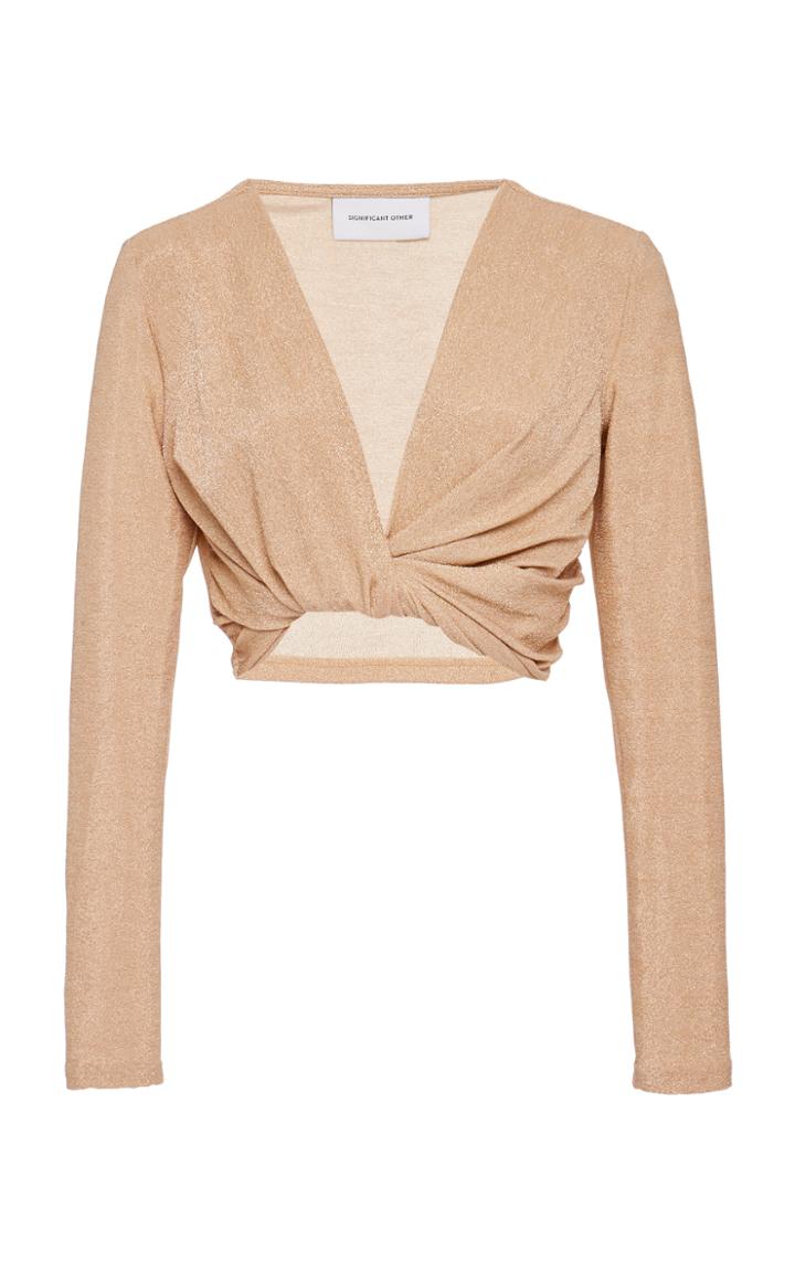 Moda Operandi Significant Other Deia Wrap Crop Top Size: 2