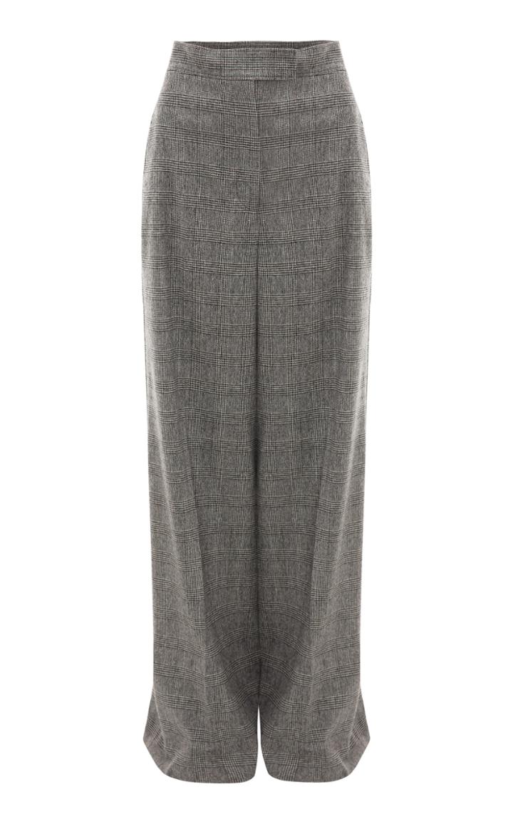 Jw Anderson Checked Wool-blend Wide-leg Pants