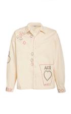 Bode Embroidered Cotton-twill Havana Shirt