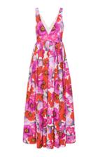 Borgo De Nor Isabella Floral-print Cotton-blend Maxi Dress