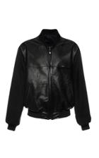 Moda Operandi Magda Butrym Riley Leather Bomber Jacket Size: 36
