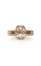 Jacquie Aiche 14k Gold, Aquamarine And Mother Of Pearl Ring
