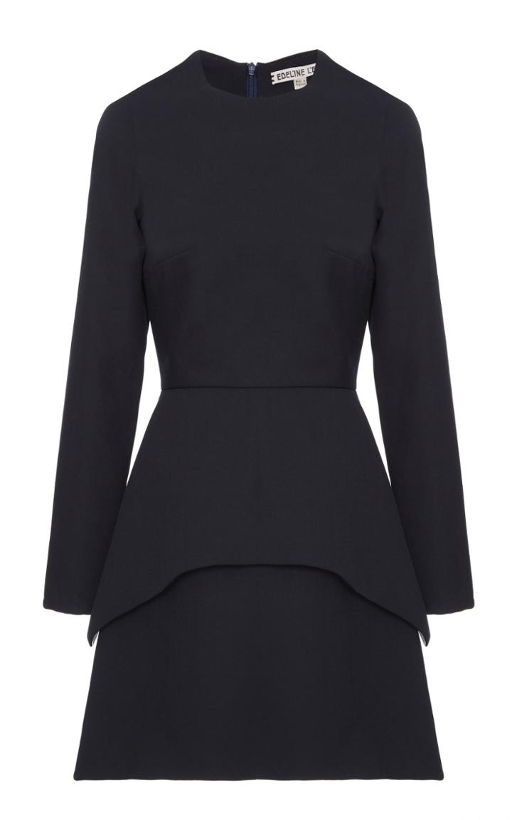 Edeline Lee Montage Peplum Short Dress