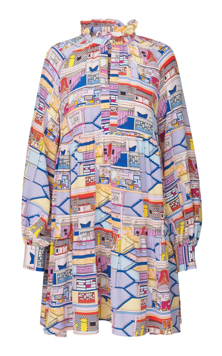 Stine Goya Jasmine Printed Silk Dress