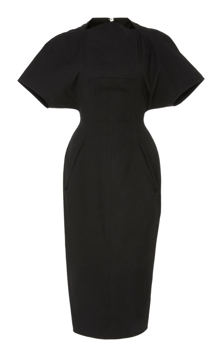 Rick Owens Judith Bateau Short-sleeve Cotton-blend Dress