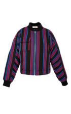 Diane Von Furstenberg Long Sleeve Bomber Jacket