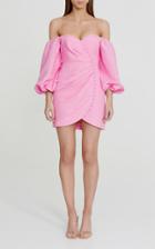 Moda Operandi Significant Other Camilla Linen-blend Off-the-shoulder Mini Dress
