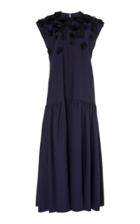 Moda Operandi Carolina Herrera Ruched Cotton Maxi Dress Size: 0