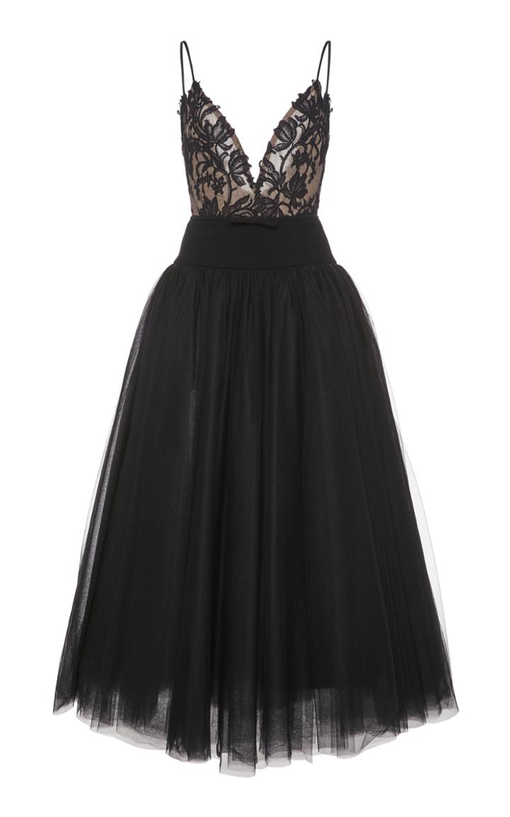 Moda Operandi Monique Lhuillier Embroidered Lace Tulle Dress