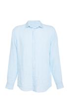 Frescobol Carioca Linen Button-up Shirt Size: L