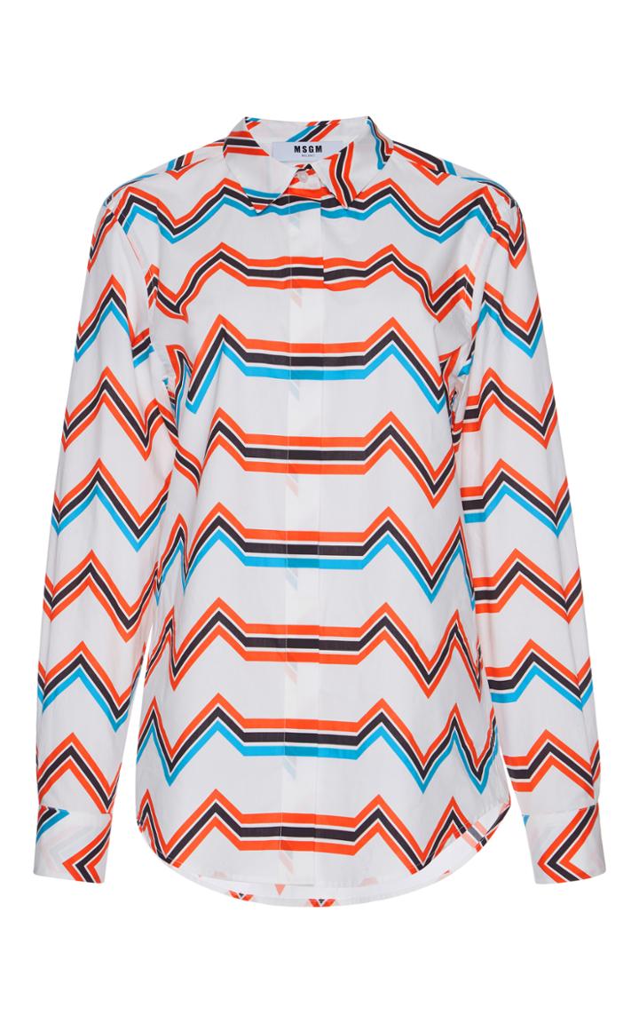 Msgm Graphic Button-up Shirt