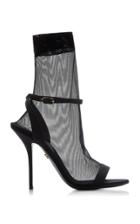 Dolce & Gabbana Grosgrain And Stretch-tulle Leather Sandals
