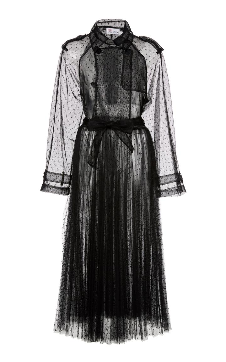 Red Valentino Point D'esprit Trench