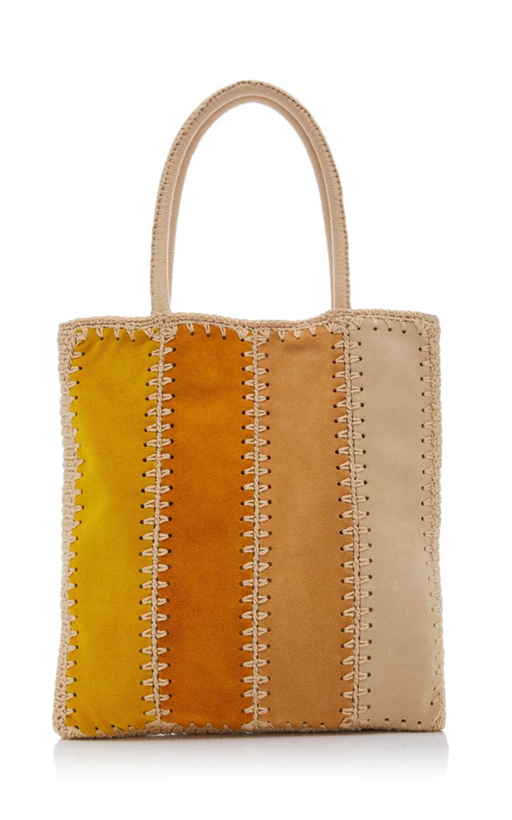 Moda Operandi Carolina Santo Domingo Patchwork Mini Gradient Suede Tote