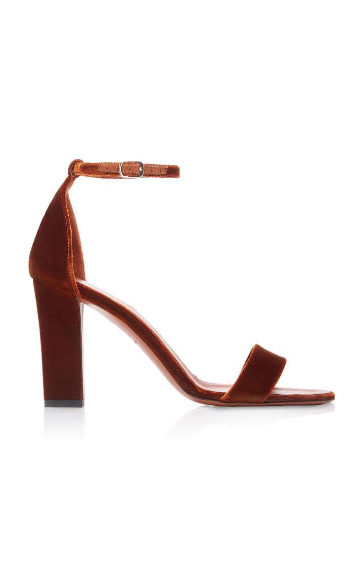Victoria Beckham Anna Velvet Sandals