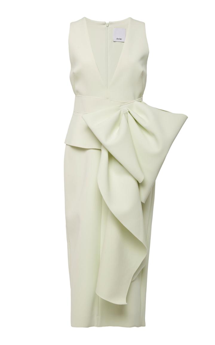 Acler Mancroft Deep V-neck Midi Dress