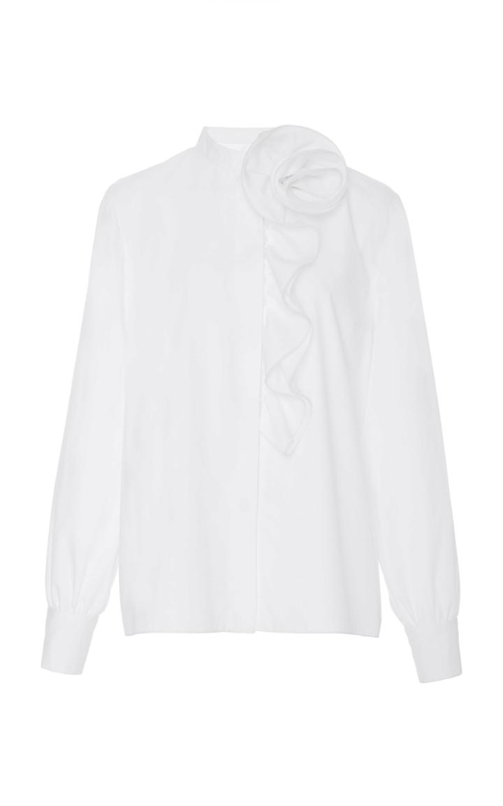 Amelia Toro Cotton Poplin Rose Shirt