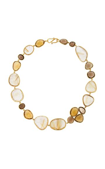 Bahina 18k Gold Quartz Necklace