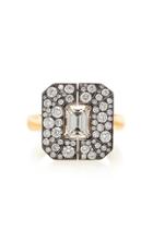 Jessica Mccormack One-of-a-kind Emerald Cut Diamond Ring With Pave Diamond Jacket