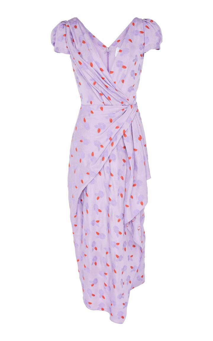 Carolina Herrera Floral Wrap Dress