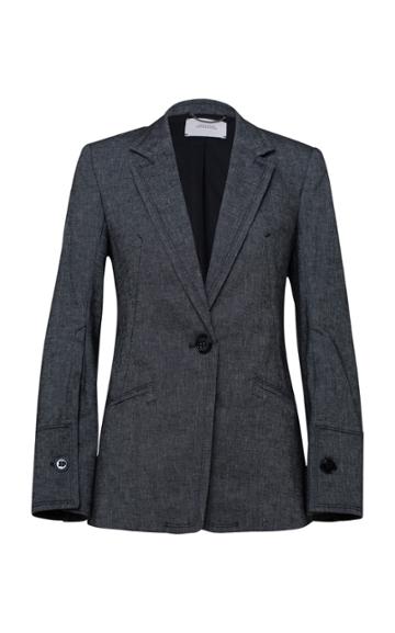 Dorothee Schumacher Denim Coolness Tailored Blazer