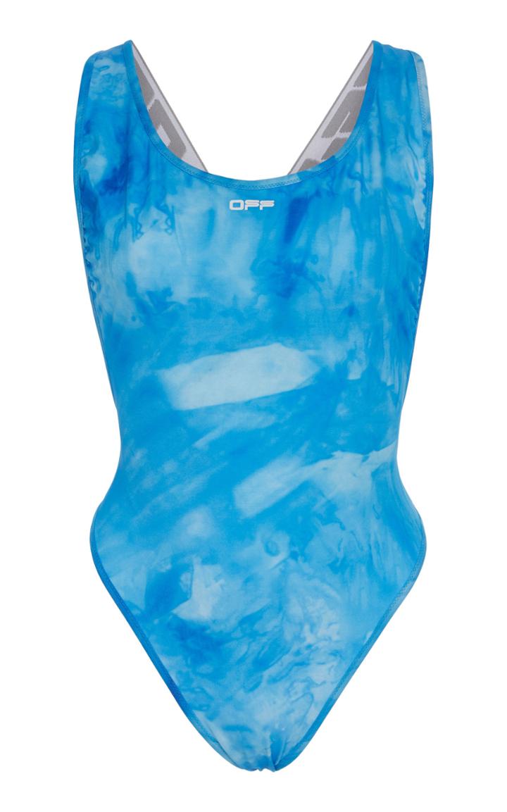 Off-white C/o Virgil Abloh Tie-dye Crossed Swimsuit