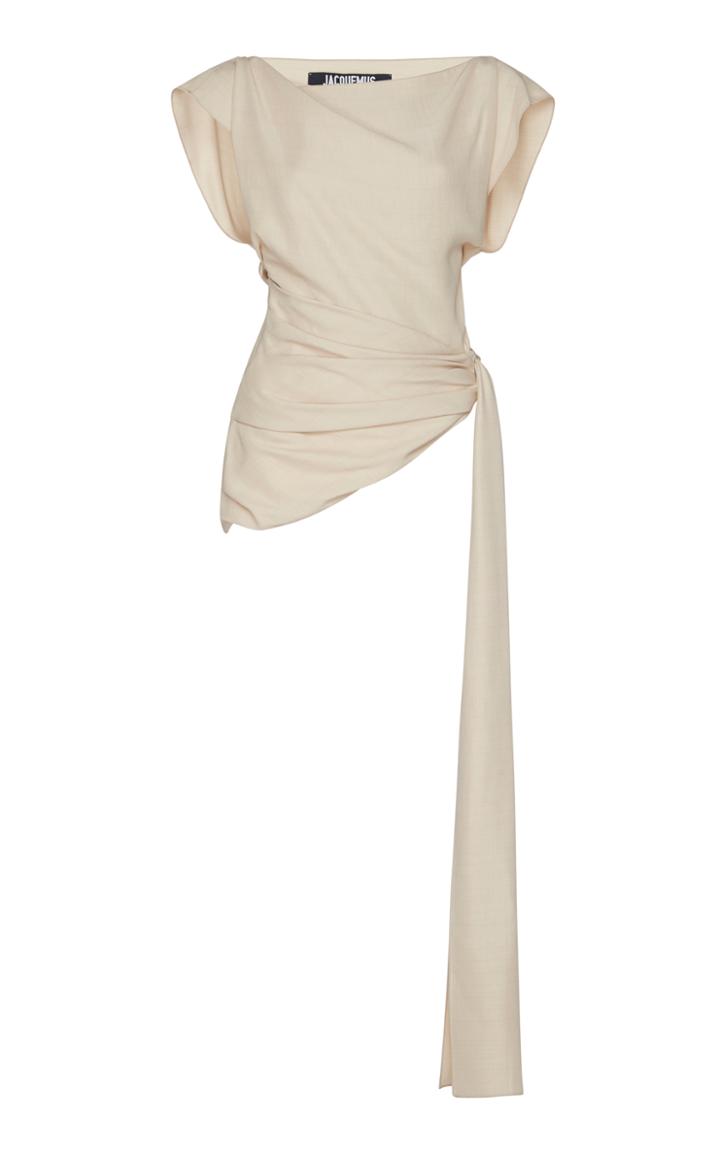 Jacquemus Side Tie Short Sleeve Top