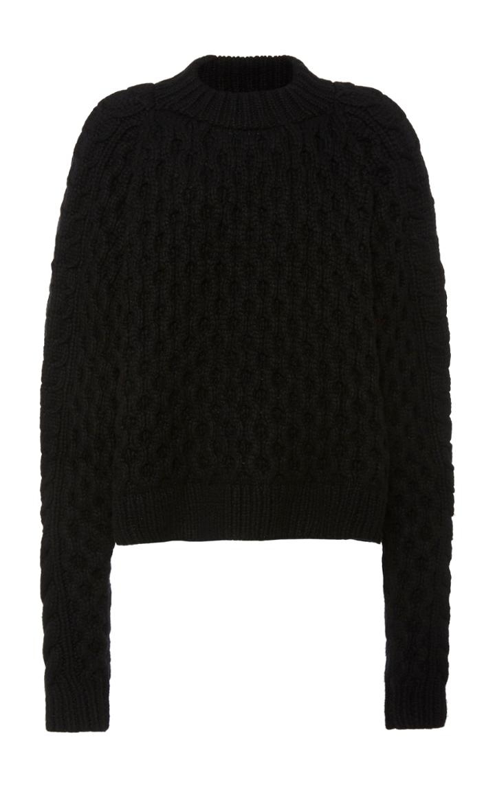 Partow Orion Cable-knit Cashmere Sweater Size: M