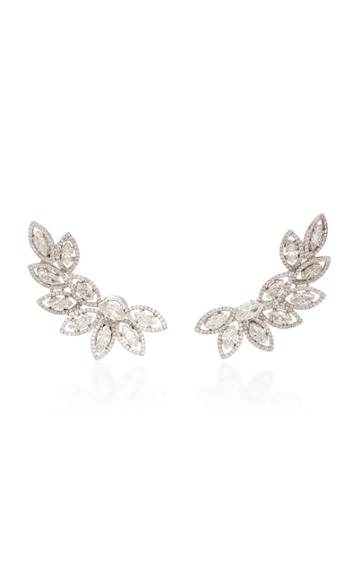 Busatti Japan 18k White Gold And Diamond Ear Cuff