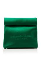 Alexander Wang Lunch Bag Embroidered Satin Clutch