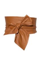 Andres Otalora Tie-front Fior Leather Belt