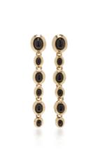 Oscar De La Renta Jet Sea Tangle Drop P Earrings