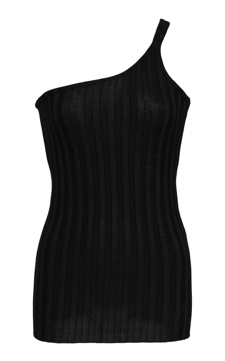 Moda Operandi Simon Miller Capilla One-shoulder Ribbed-knit Tank Top Size: Xs