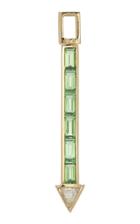 Robinson Pelham Small Sabre Hero 14k Gold, Diamond And Tsavorite Charm