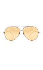 Linda Farrow Titanium Aviator Sunglasses