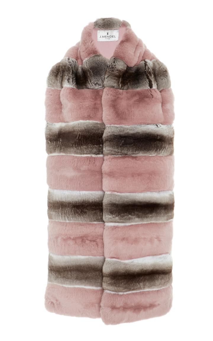 J. Mendel Striped Mink Fur Stole