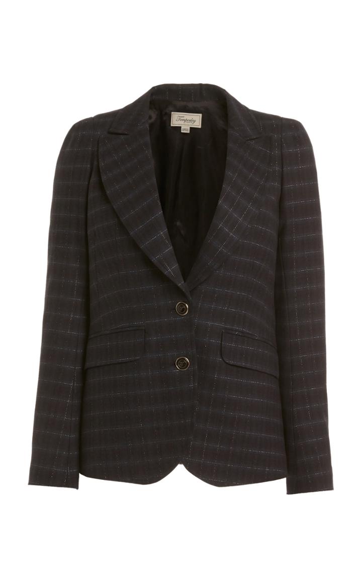 Moda Operandi Temperley London Ginger Plaid Tailoring Blazer