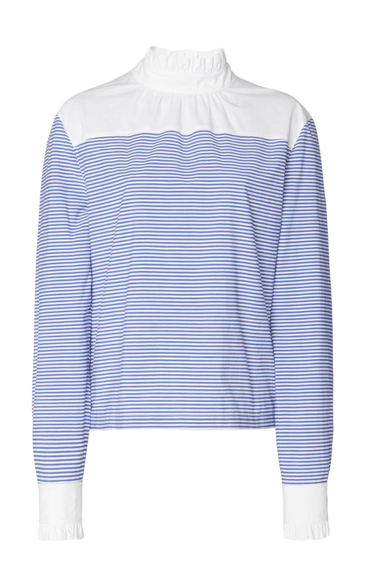 Philosophy Di Lorenzo Serafini Striped Cotton-poplin Blouse