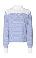 Philosophy Di Lorenzo Serafini Striped Cotton-poplin Blouse