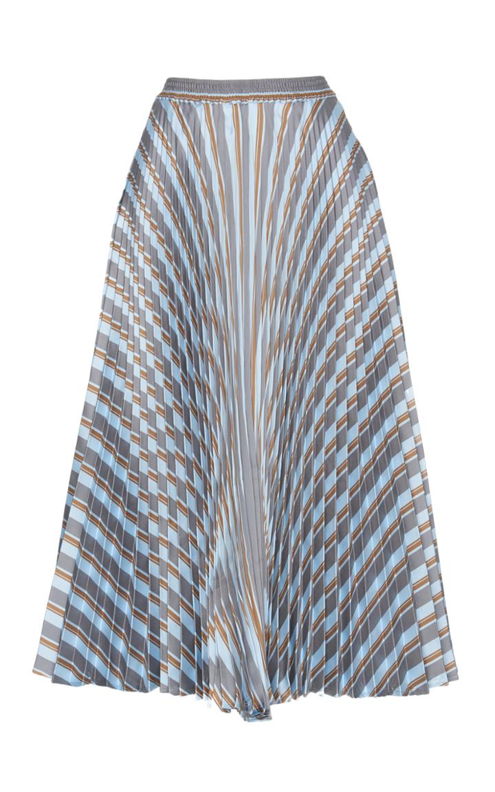 Rossella Jardini Flare Pliss Midi Skirt