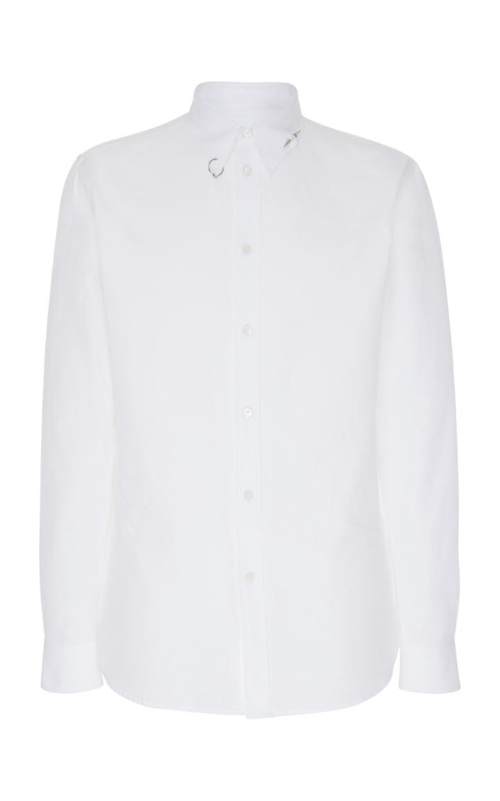 Givenchy Studded-collar Cotton Button-front Shirt