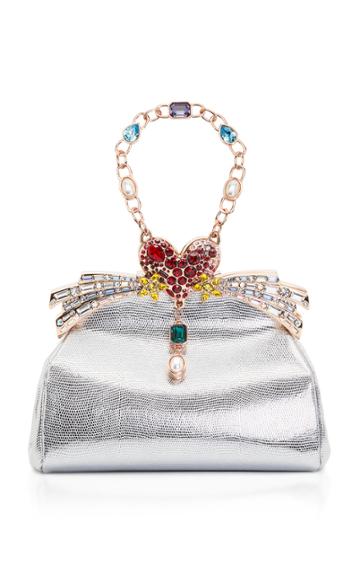 Ming Ray Metallic Celeste Clutch