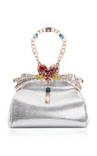 Ming Ray Metallic Celeste Clutch