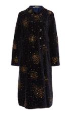 Pro Double-breasted Embellished Velvet Coat