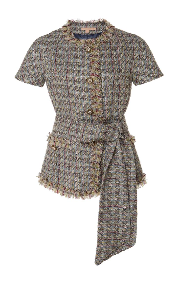 Brock Collection Picasso Frayed Tweed Jacket