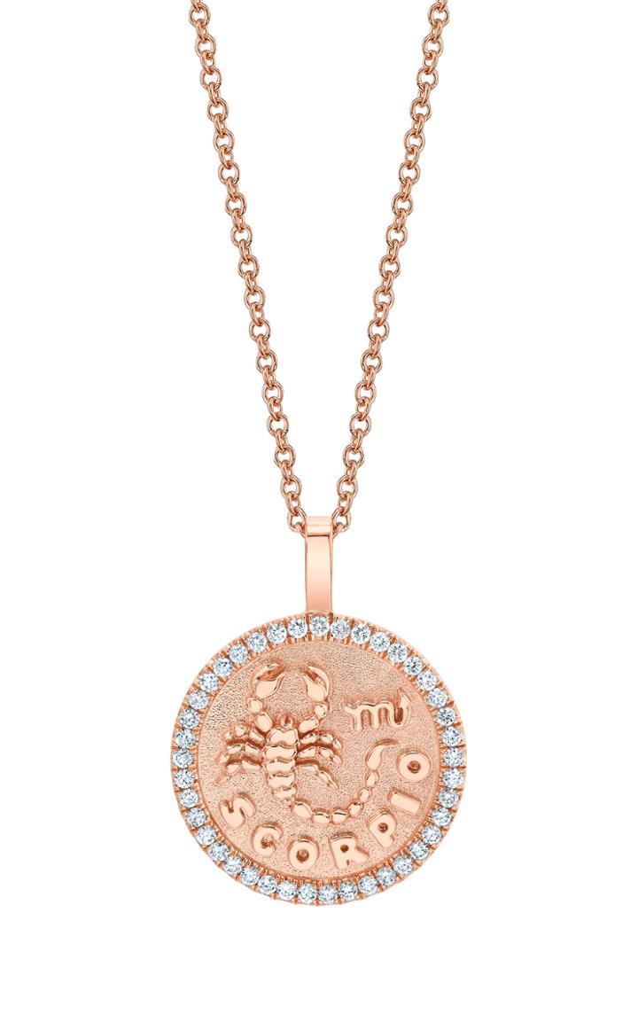 Moda Operandi Anita Ko 18k Gold Scorpio Zodiac Pendant Size: Rose Gold